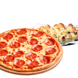 18" One Topping Pizza & Garlic Knots Special
